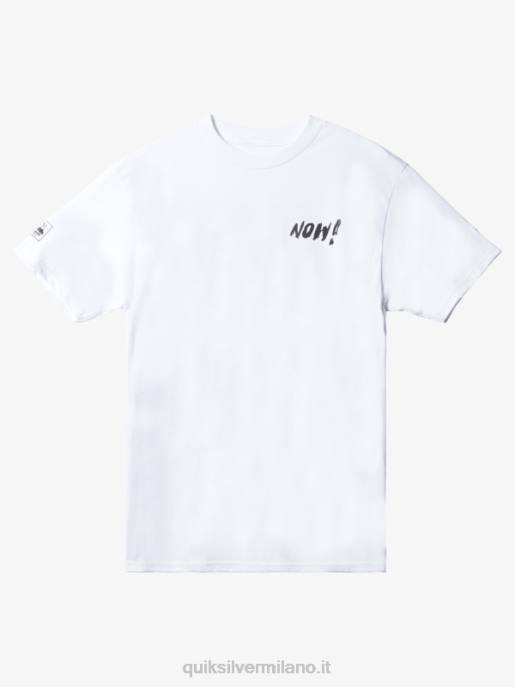 esso Quiksilver uomini natas ora t-shirt bianco HTZR1656