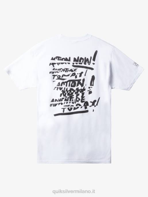 esso Quiksilver uomini natas ora t-shirt bianco HTZR1656