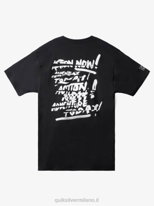 esso Quiksilver uomini natas ora t-shirt nero HTZR1655