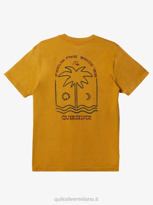 esso Quiksilver uomini nuova maglietta take mod erica d\'oro brillante HTZR1073
