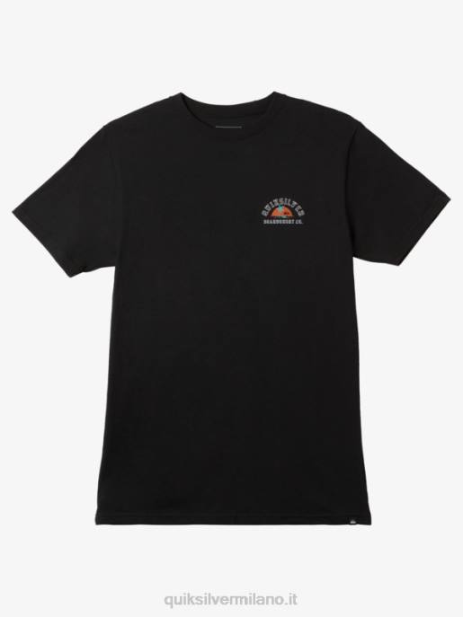 esso Quiksilver uomini solo alla fine t-shirt nero HTZR1163