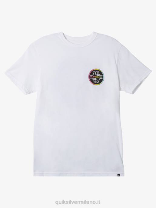 esso Quiksilver uomini t-shirt a bolle d'aria bianco HTZR1027