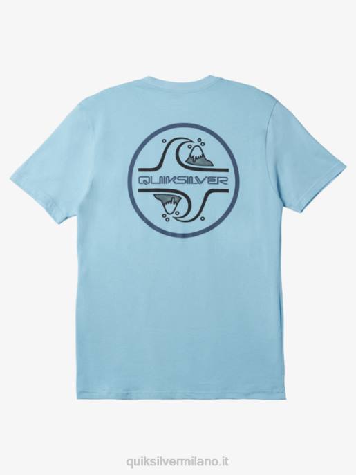 esso Quiksilver uomini t-shirt a bolle d\'aria cielo blu HTZR1026