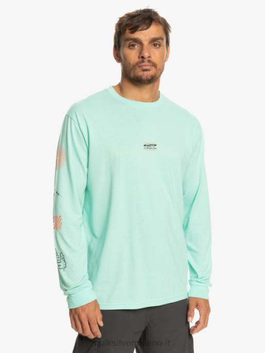 esso Quiksilver uomini t-shirt a maniche lunghe frammento della natura vetro da spiaggia HTZR1037