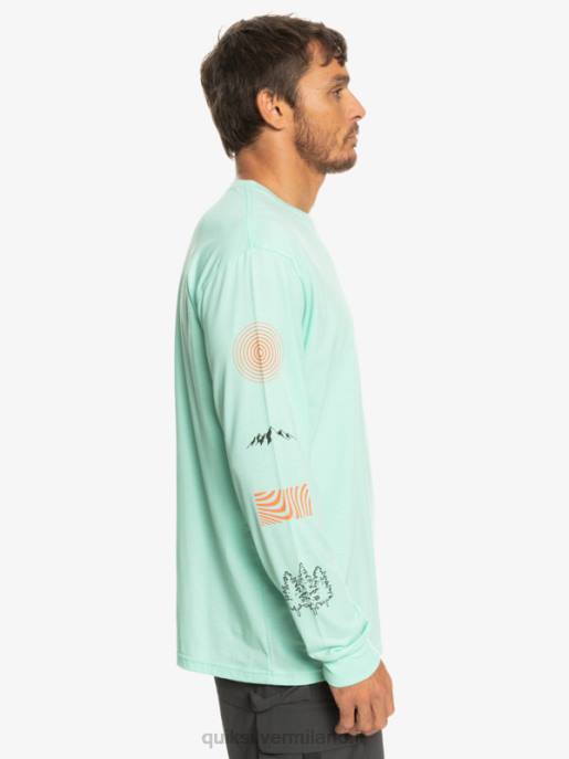 esso Quiksilver uomini t-shirt a maniche lunghe frammento della natura vetro da spiaggia HTZR1037