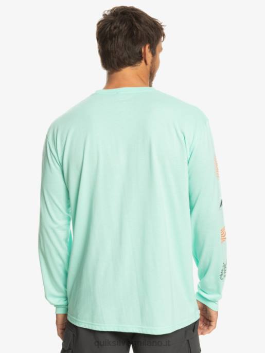 esso Quiksilver uomini t-shirt a maniche lunghe frammento della natura vetro da spiaggia HTZR1037