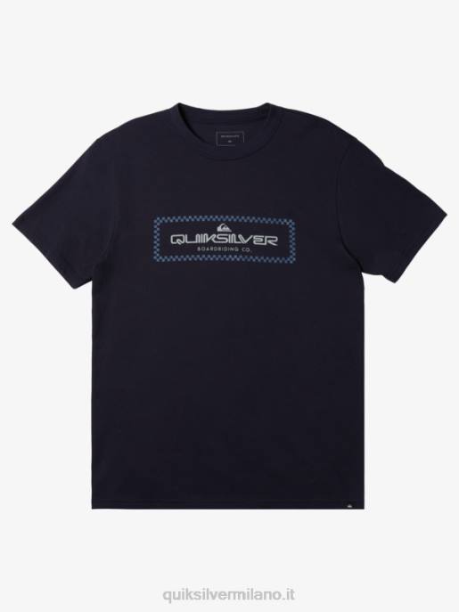esso Quiksilver uomini t-shirt a quadri pioggia blazer blu scuro HTZR508