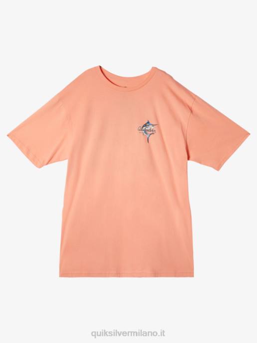 esso Quiksilver uomini t-shirt bellezza waterman in mare rosa pesca HTZR52