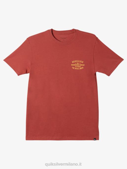 esso Quiksilver uomini t-shirt con chiusura a scatto da surf qs Marsala HTZR961