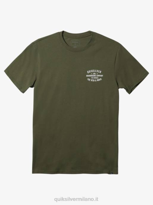 esso Quiksilver uomini t-shirt con chiusura a scatto da surf qs Quadrifoglio HTZR959