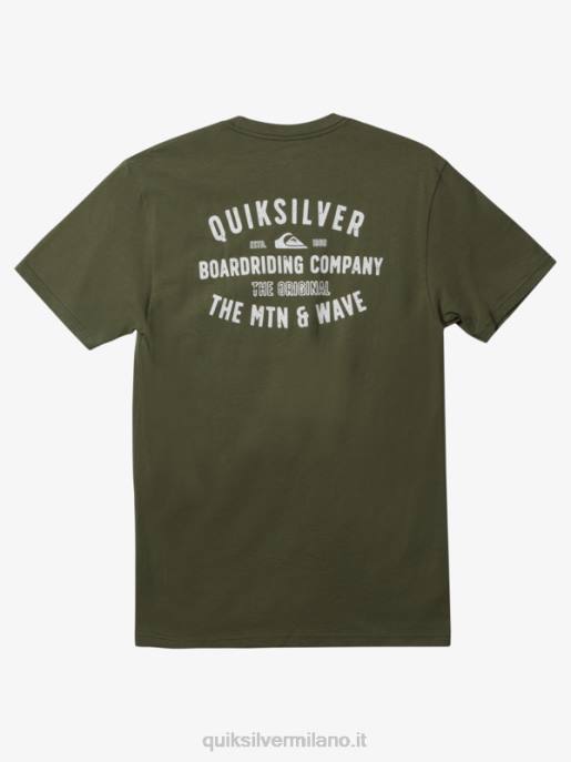 esso Quiksilver uomini t-shirt con chiusura a scatto da surf qs Quadrifoglio HTZR959