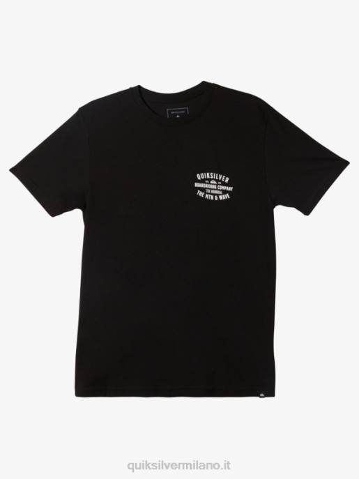 esso Quiksilver uomini t-shirt con chiusura a scatto da surf qs nero HTZR960