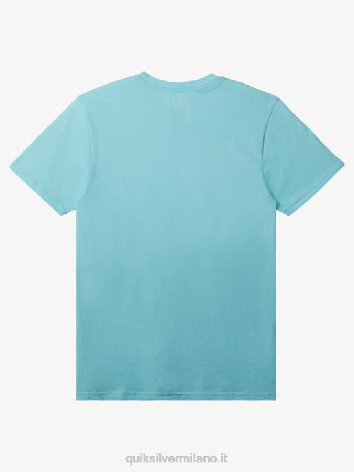 esso Quiksilver uomini t-shirt con chiusura centrale angelo blu erica HTZR161