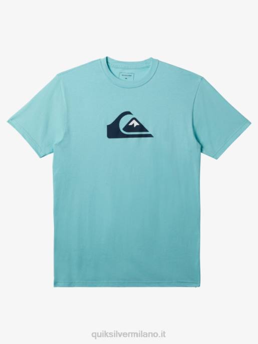 esso Quiksilver uomini t-shirt con logo comp angelo blu HTZR193