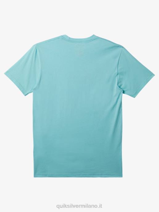 esso Quiksilver uomini t-shirt con logo comp angelo blu HTZR193