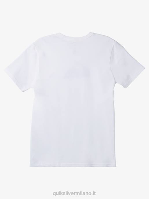 esso Quiksilver uomini t-shirt con logo comp bianco HTZR190