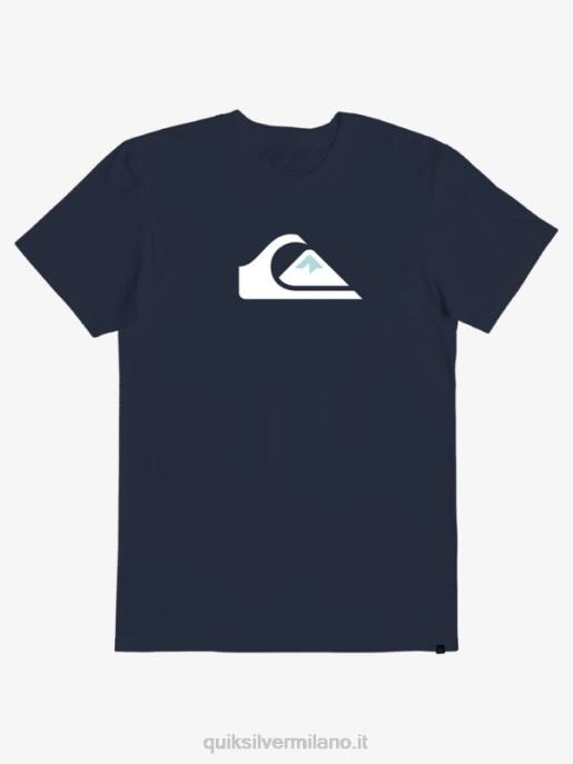 esso Quiksilver uomini t-shirt con logo comp blazer blu scuro HTZR1382
