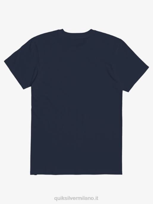 esso Quiksilver uomini t-shirt con logo comp blazer blu scuro HTZR1382