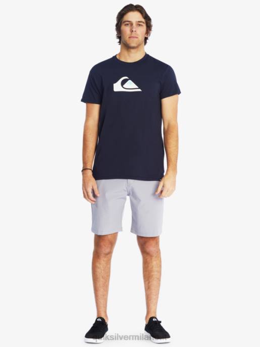 esso Quiksilver uomini t-shirt con logo comp blazer blu scuro HTZR1382