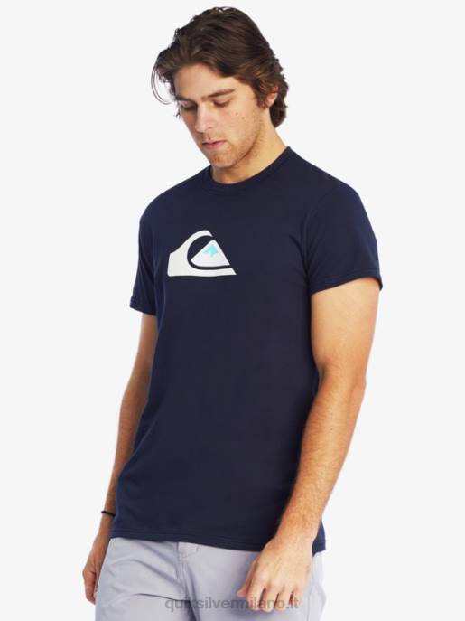 esso Quiksilver uomini t-shirt con logo comp blazer blu scuro HTZR1382
