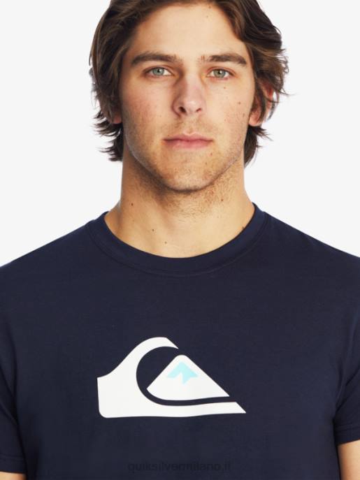 esso Quiksilver uomini t-shirt con logo comp blazer blu scuro HTZR1382