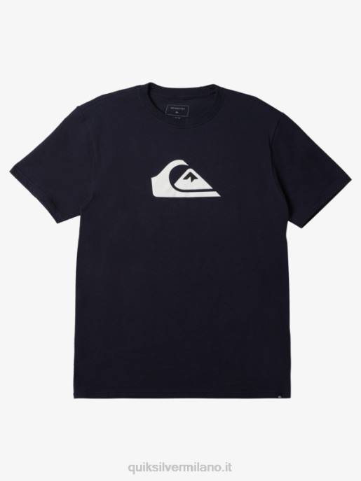 esso Quiksilver uomini t-shirt con logo comp blazer blu scuro HTZR188