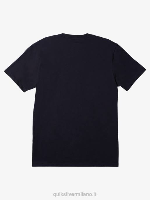 esso Quiksilver uomini t-shirt con logo comp blazer blu scuro HTZR188