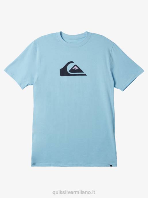 esso Quiksilver uomini t-shirt con logo comp cielo blu HTZR197