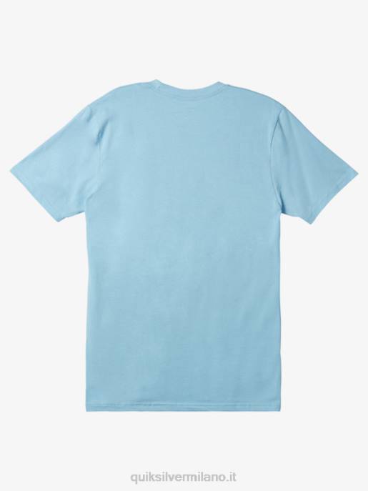 esso Quiksilver uomini t-shirt con logo comp cielo blu HTZR197