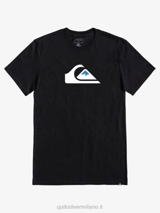 esso Quiksilver uomini t-shirt con logo comp nero HTZR1383