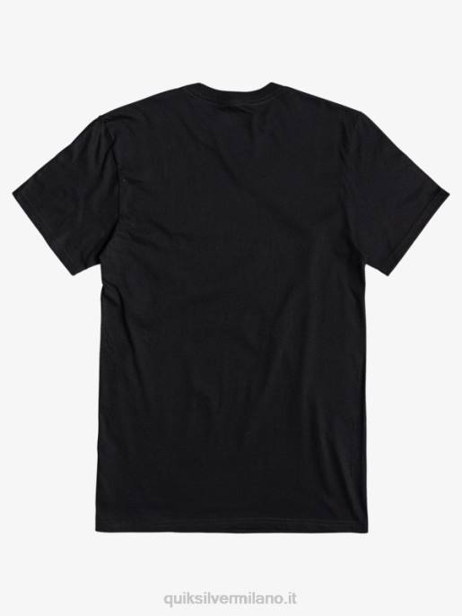 esso Quiksilver uomini t-shirt con logo comp nero HTZR1383