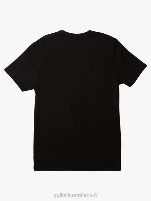 esso Quiksilver uomini t-shirt con logo comp nero HTZR189