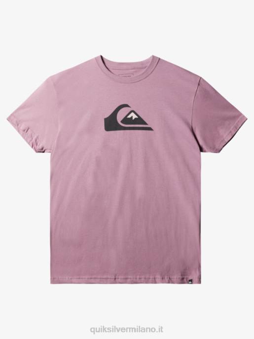 esso Quiksilver uomini t-shirt con logo comp orchidea polverosa HTZR1388