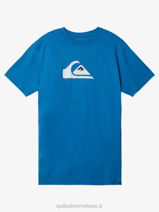 esso Quiksilver uomini t-shirt con logo comp vallarta blu HTZR1385