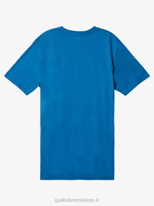 esso Quiksilver uomini t-shirt con logo comp vallarta blu HTZR1385