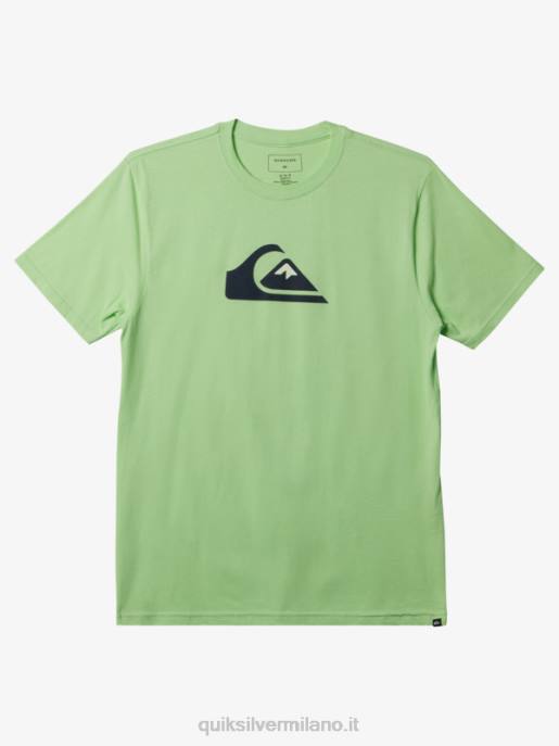 esso Quiksilver uomini t-shirt con logo comp verde paradiso HTZR196