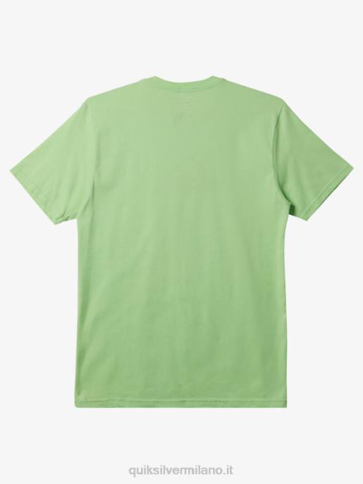 esso Quiksilver uomini t-shirt con logo comp verde paradiso HTZR196