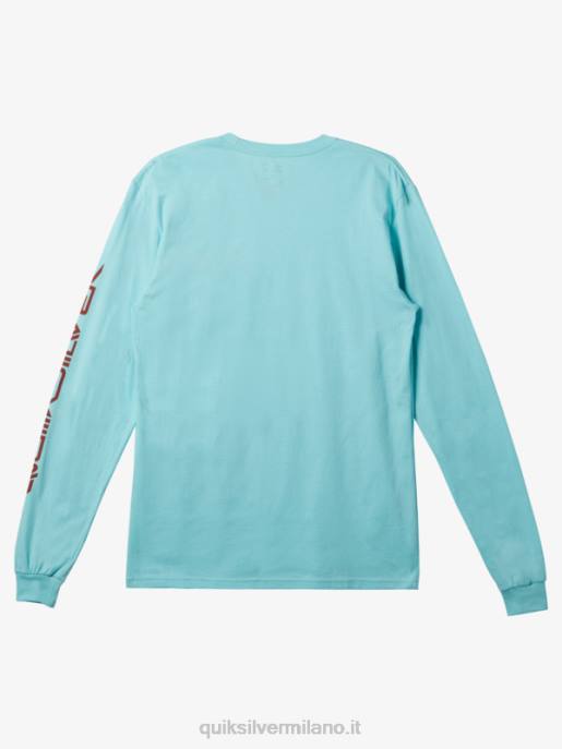 esso Quiksilver uomini t-shirt con logo omni angelo blu HTZR297