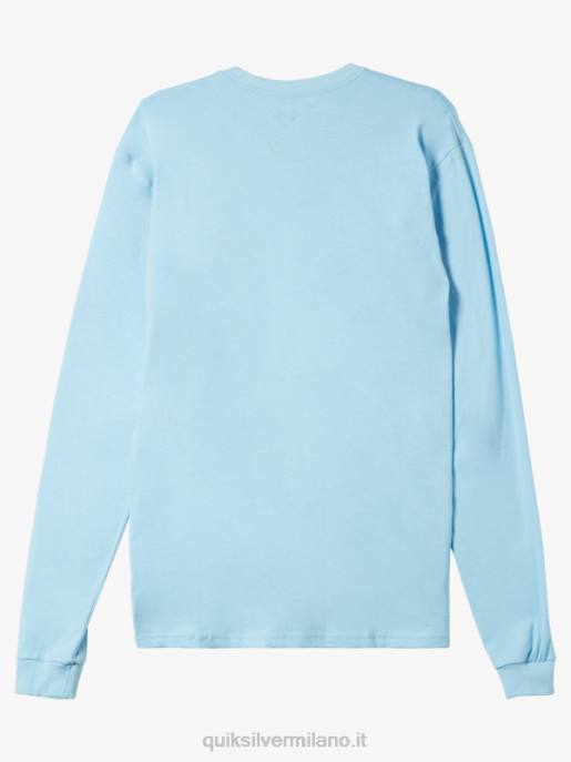 esso Quiksilver uomini t-shirt con logo omni cielo blu HTZR300