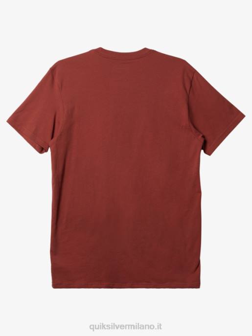 esso Quiksilver uomini t-shirt con mini logo mw Marsala HTZR115