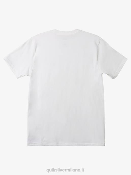 esso Quiksilver uomini t-shirt con mini logo mw bianco HTZR110