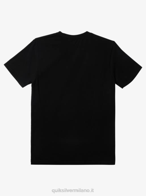 esso Quiksilver uomini t-shirt con mini logo mw nero HTZR109
