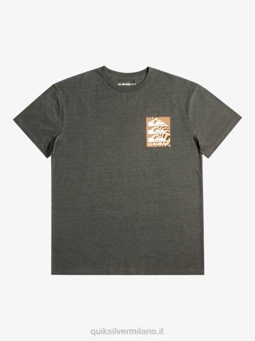 esso Quiksilver uomini t-shirt con motivi deformati fantasma HTZR1014