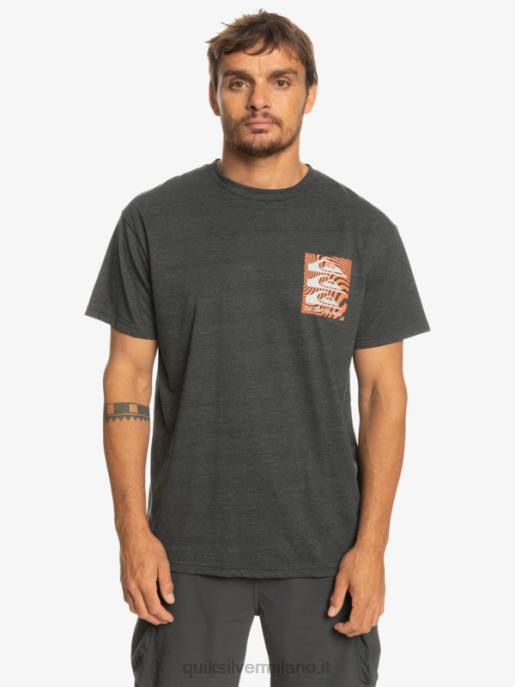esso Quiksilver uomini t-shirt con motivi deformati fantasma HTZR1014