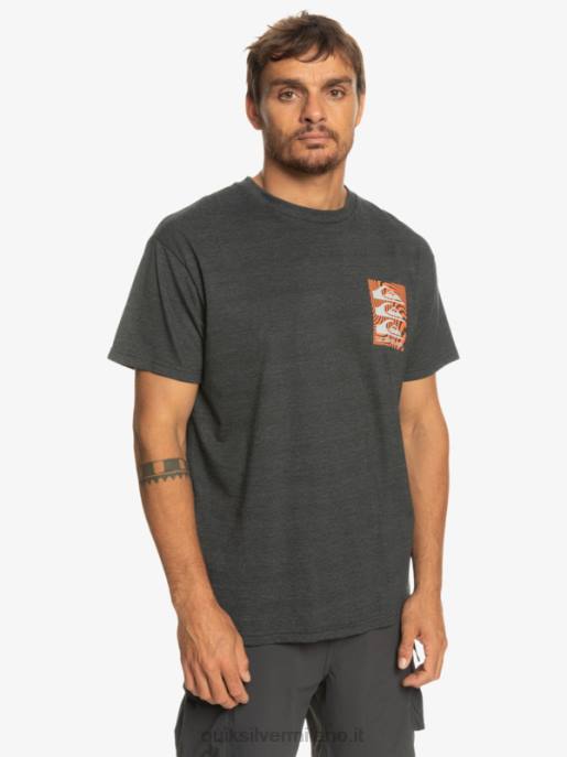 esso Quiksilver uomini t-shirt con motivi deformati fantasma HTZR1014