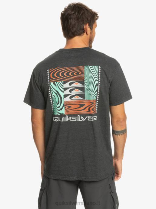 esso Quiksilver uomini t-shirt con motivi deformati fantasma HTZR1014