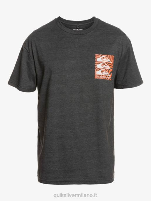 esso Quiksilver uomini t-shirt con motivi deformati fantasma HTZR1014
