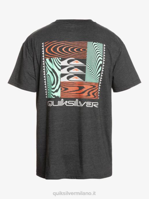 esso Quiksilver uomini t-shirt con motivi deformati fantasma HTZR1014
