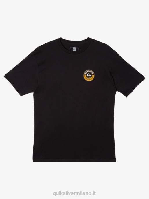 esso Quiksilver uomini t-shirt con squalo marino waterman nero HTZR40