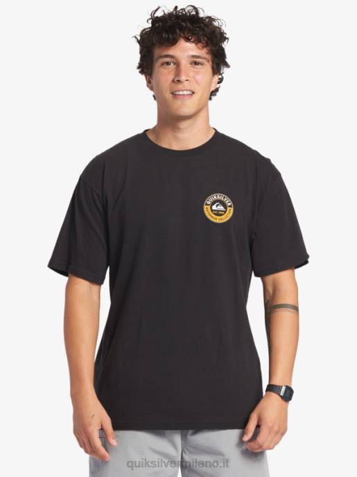 esso Quiksilver uomini t-shirt con squalo marino waterman nero HTZR40